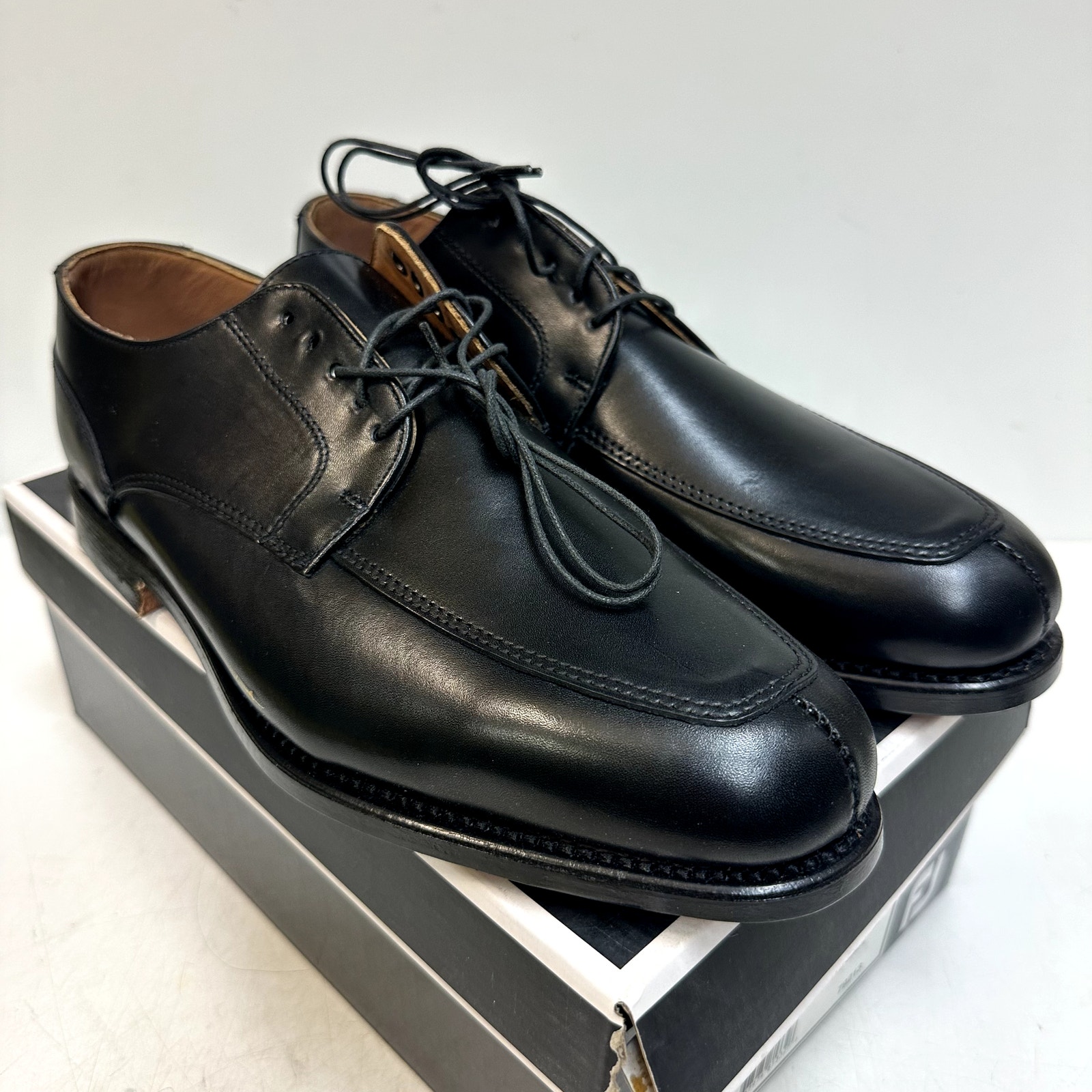Nib Rancourt & Co. X Footjoy Split Toe Derby Dress Shoe Black Calf 79213 9.5 E — image 4 of 8